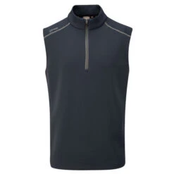 PING Men's Ramsey Half Zip Golf Vest -Best Golf Shop 338596 navy1