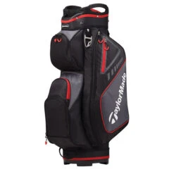 TaylorMade Select Plus Lightweight Golf Cart Bag -Best Golf Shop 338618 TaylorMade Select Plus Cart Bag BlackRed 1