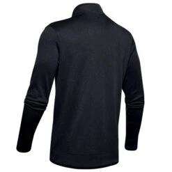 Under Armour Men's Sweaterfleece Half Zip Golf Midlayer -Best Golf Shop 348732 Black Under Armour Sweaterfleece Zip Windtop 2