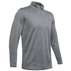 Under Armour Men's Sweaterfleece Half Zip Golf Midlayer -Best Golf Shop 348732 PitchGrey Under Armour Sweaterfleece Zip Windtop 1