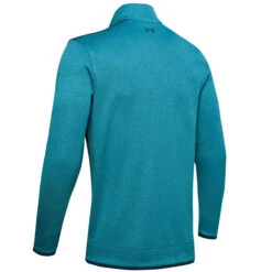Under Armour Men's Sweaterfleece Half Zip Golf Midlayer -Best Golf Shop 348732 TealVibe Under Armour Sweaterfleece Zip Windtop 2