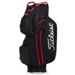 Titleist 15 Golf Cart Bag -Best Golf Shop 358657 BlackBlackRed Titleist 15 Cart Bag 1