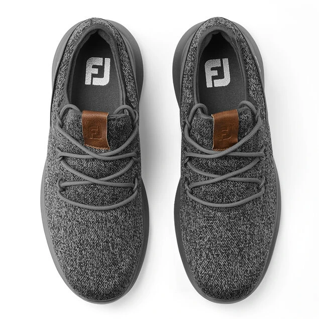 FootJoy Men's Flex Coastal Spikeless Golf Shoes FootJoy Men's Flex Coastal Spikeless Golf Shoes -Best Golf Shop 364409 Black Charcoal FootJoy Flex Coastal Shoes 4