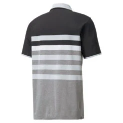 PUMA Golf PUMA Men's MATTR One Way Stretch Golf Polo Shirt -Best Golf Shop 364798 Black HiRise PUMA MTTR One Way Polo Shirt 2