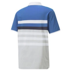 PUMA Golf PUMA Men's MATTR One Way Stretch Golf Polo Shirt -Best Golf Shop 364798 CobaltBlue White PUMA MTTR One Way Polo Shirt 2
