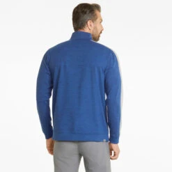 PUMA Golf PUMA Men's CLOUDSPUN T7 Half Zip Golf Midlayer -Best Golf Shop 364917 Blazing Blue HighRise PUMA Golf Cloudspun T7 Midlayer 3