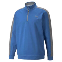 PUMA Golf PUMA Men's CLOUDSPUN T7 Half Zip Golf Midlayer -Best Golf Shop 364917 Cobalt QuietShade PUMA Golf Cloudspun T7 Midlayer 1