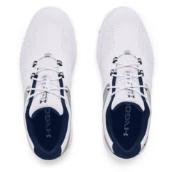 Under Armour Ladies Charged Breathe Spikeless Golf Shoes -Best Golf Shop 365382 white acc 4