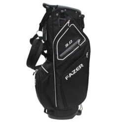 Fazer 3.0 Lightweight Golf Stand Bag -Best Golf Shop 365512 Black Silver Fazer 3 Stand Bag 6