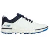 Skechers Men's GO Elite Tour Waterproof Spikeless Golf Shoes -Best Golf Shop 366460 White Navy Skechers Go Golf Elite Tour Shoes 1