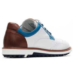Duca Del Cosma Men's Eldorado Waterproof Spikeless Golf Shoes -Best Golf Shop 366676 White Blue Cognac Duca Del Cosma Eldorado Shoes 3