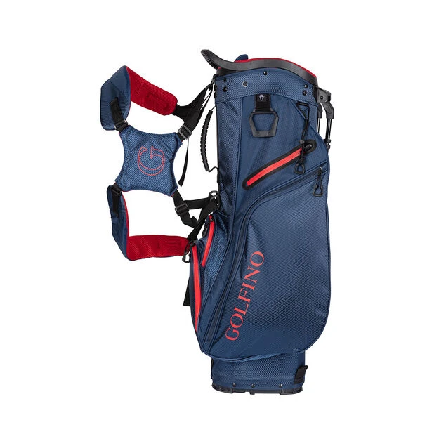 GOLFINO Premium Lightweight Golf Stand Bag GOLFINO Premium Lightweight Golf Stand Bag -Best Golf Shop 366768 Navy Red GOLFINO Premium Stand Bag 3