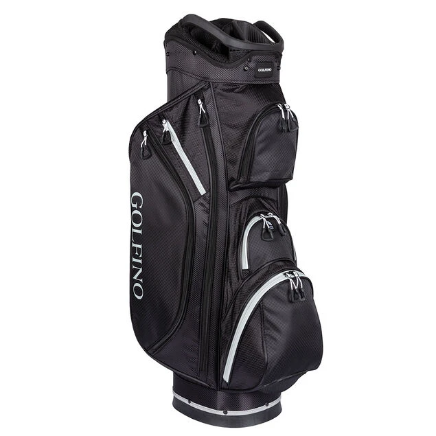 GOLFINO Premium Lightweight Golf Cart Bag GOLFINO Premium Lightweight Golf Cart Bag -Best Golf Shop 366772 black silver 2 1
