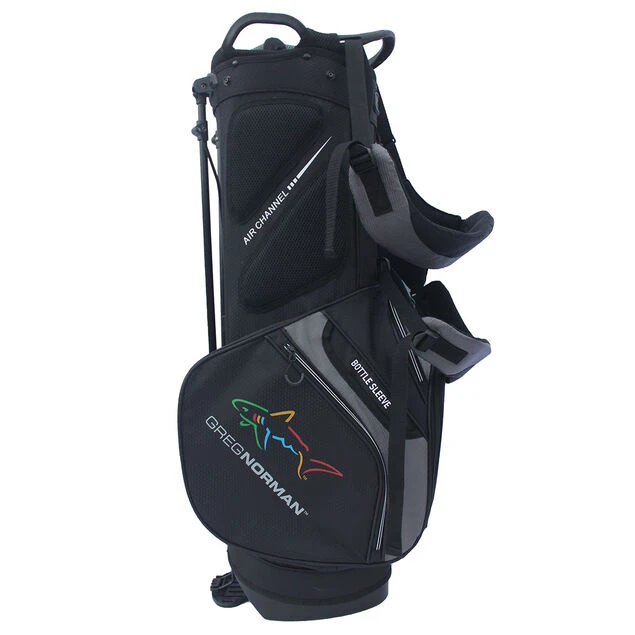 Greg Norman Lightweight Golf Stand Bag Greg Norman Lightweight Golf Stand Bag -Best Golf Shop 368793 Black Grey Greg Norman Stand Bag 4