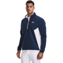 Under Armour Men's Storm Windstrike Half Zip Golf Midlayer -Best Golf Shop 388808 acc white 3