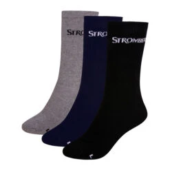 Stromberg Men's Edge Crew Golf Socks - 3 Pack