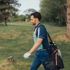 GOLFINO Men's Colour Zip Golf Polo Shirt 9 GOLFINO Men's Colour Zip Golf Polo Shirt -Best Golf Shop 390385 Lake White GOLFINO Colour Block Zip Polo Shirt 7