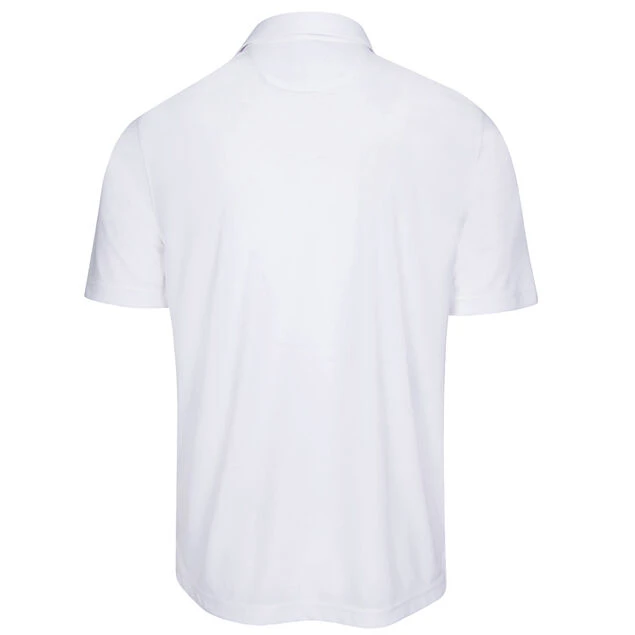 Greg Norman Men's ML75 Americana Stretch Golf Polo Shirt Greg Norman Men's ML75 Americana Stretch Golf Polo Shirt -Best Golf Shop 390515 White Greg Norman ML75 Americana Polo Shirt 2