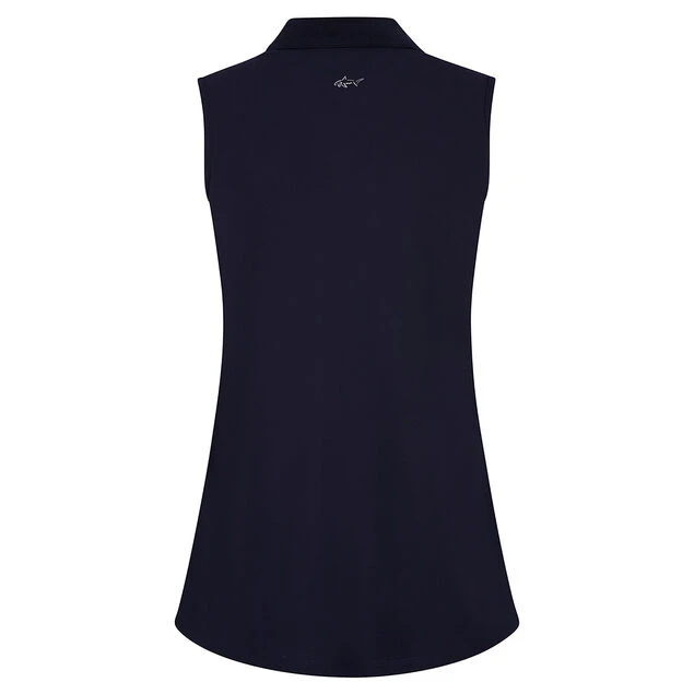 Greg Norman Ladies Sleeveless Golf Polo Shirt Greg Norman Ladies Sleeveless Golf Polo Shirt -Best Golf Shop 390929 navy 2