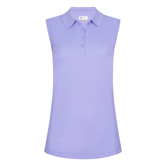 Greg Norman Ladies Sleeveless Golf Polo Shirt Greg Norman Ladies Sleeveless Golf Polo Shirt -Best Golf Shop 390929 peri 1