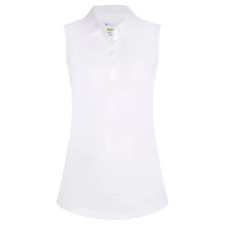 Greg Norman Ladies Sleeveless Golf Polo Shirt 8 Greg Norman Ladies Sleeveless Golf Polo Shirt -Best Golf Shop 390929 white 1