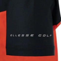 Ellesse Men's Insina Print Golf Polo Shirt -Best Golf Shop 391383 org blk Ellesse Polo Insinia Print W21 4
