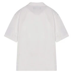 Benross Junior Side Logo Stretch Golf Polo Shirt -Best Golf Shop 392722 White Blue Benross Side Logo Polo Shirt 3