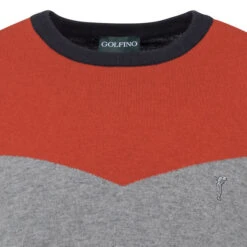 GOLFINO Men's Chevron Midlayer -Best Golf Shop 393957 NavyBlue GOLFINO Chevron Midlayer 3