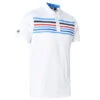 Abacus Men's Louth Stretch Golf Polo Shirt -Best Golf Shop 395233 White Navy Abacus Louth Polo Shirt 1