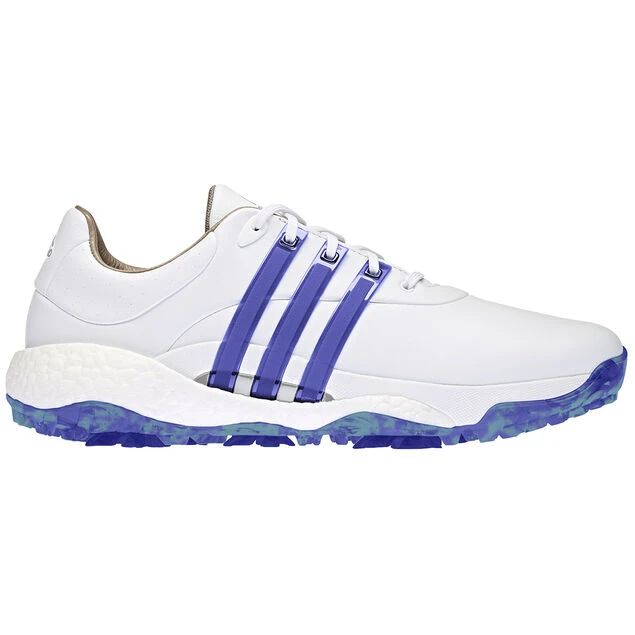adidas Men's Tour360 22 Waterproof Spiked Golf Shoes Adidas Golf Adidas Men's Tour360 22 Waterproof Spiked Golf Shoes -Best Golf Shop 395407 White Blue Black adidas Golf Tour360 Infinity Shoes 1
