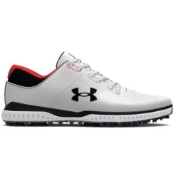 Under Armour Men's Medal RST Waterproof Spiked Golf Shoes -Best Golf Shop 396114 White Black Black Under Armour Medal RST Shoes 1