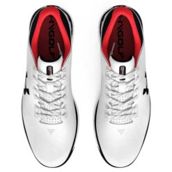 Under Armour Men's Medal RST Waterproof Spiked Golf Shoes -Best Golf Shop 396114 White Black Black Under Armour Medal RST Shoes 4