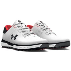 Under Armour Men's Medal RST Waterproof Spiked Golf Shoes -Best Golf Shop 396114 White Black Black Under Armour Medal RST Shoes 5