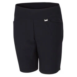 Greg Norman Ladies Pull-On Stretch Golf Shorts -Best Golf Shop 397005 Black Greg Norman Pull On Ladies Shorts 1
