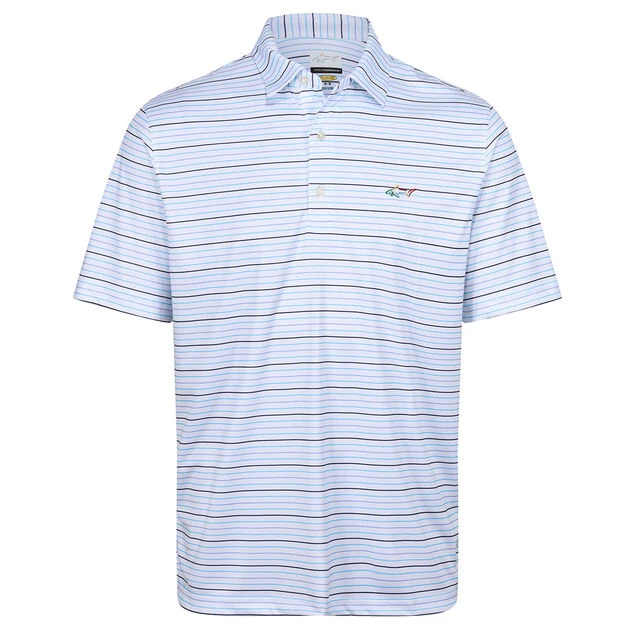 Greg Norman Men's Stripe Stretch Golf Polo Shirt Greg Norman Men's Stripe Stretch Golf Polo Shirt -Best Golf Shop 397199 white 1