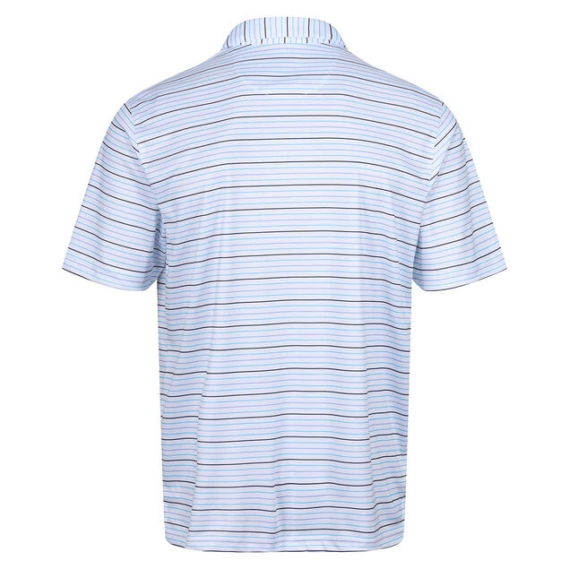 Greg Norman Men's Stripe Stretch Golf Polo Shirt Greg Norman Men's Stripe Stretch Golf Polo Shirt -Best Golf Shop 397199 white 2