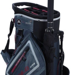 BIG MAX Dri Lite Hybrid 2 Water-Resistant Golf Stand Bag -Best Golf Shop 397580 White Blueberry Merlot BIG MAX Dri Lite Hybrid 2 Stand Bag 9