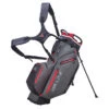 BIG MAX DRI LITE Hybrid Water-Resistant Golf Stand Bag -Best Golf Shop 397611 Charcoal Black Red BIG MAX DRI LITE Hybrid Stand Bag 1