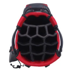 BIG MAX DRI LITE Hybrid Water-Resistant Golf Stand Bag -Best Golf Shop 397611 Charcoal Black Red BIG MAX DRI LITE Hybrid Stand Bag 3
