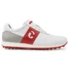 Duca Del Cosma Men's Belair Waterproof Spikeless Golf Shoes -Best Golf Shop 397613 White Grey Red Duca Del Cosma Belair Shoes 2022 1