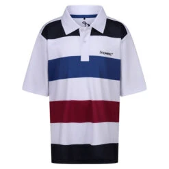 Stromberg Junior Beat Stripe Stretch Golf Polo Shirt -Best Golf Shop 397757 white 1