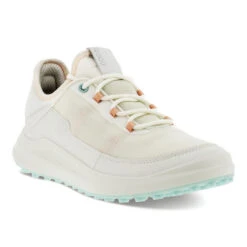 ECCO Ladies Core Mesh Spikeless Golf Shoes -Best Golf Shop 398659 White Peach ECCO Core Mesh Ladies Shoes 5