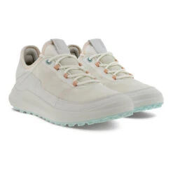ECCO Ladies Core Mesh Spikeless Golf Shoes -Best Golf Shop 398659 White Peach ECCO Core Mesh Ladies Shoes 8