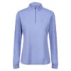 Greg Norman Textured 1/4 Zip Ladies Midlayer -Best Golf Shop 399502 iris greg norman textured 1