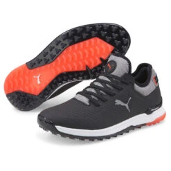 PUMA Golf PUMA Ladies PROADAPT ALPHACAT Waterproof Spikeless Golf Shoes -Best Golf Shop 399566 Black Silver HotCoral PUMA Golf PROADAPT ALPHACAT Ladies Shoes 5