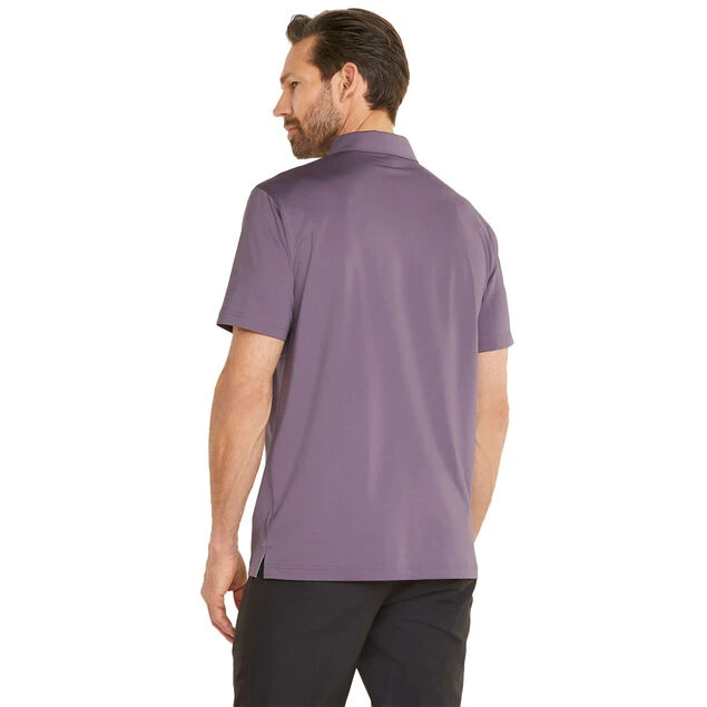 PUMA Men's MATTR Canyon Stretch Golf Polo Shirt PUMA Golf PUMA Men's MATTR Canyon Stretch Golf Polo Shirt -Best Golf Shop 399678 Purple Charcoal Black PUMA Golf MATTR Canyon Polo Shirt 4