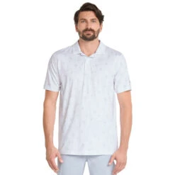 PUMA Golf PUMA Men's CLOUDSPUN Conservation Stretch Golf Polo Shirt -Best Golf Shop 400095 White HighRise PUMA Golf CLOUDSPUN Conservation Polo Shirt 3