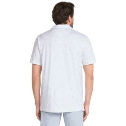 PUMA Golf PUMA Men's CLOUDSPUN Conservation Stretch Golf Polo Shirt -Best Golf Shop 400095 White HighRise PUMA Golf CLOUDSPUN Conservation Polo Shirt 4