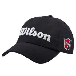 Wilson Men's Pro Tour Golf Cap -Best Golf Shop 401787 Black White Wilson Staff Pro Tour Cap 1