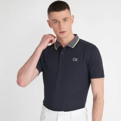 Calvin Klein Men's Monterey Stretch Golf Polo Shirt 12 Calvin Klein Men's Monterey Stretch Golf Polo Shirt -Best Golf Shop 401885 NavyBlue Calvin Klein Monterey Polo Shirt 5